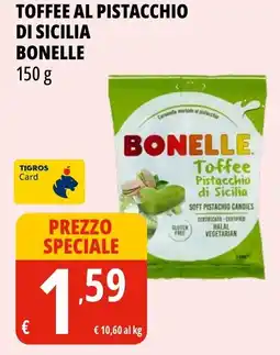 Tigros Toffee al pistacchio di sicilia BONELLE offerta