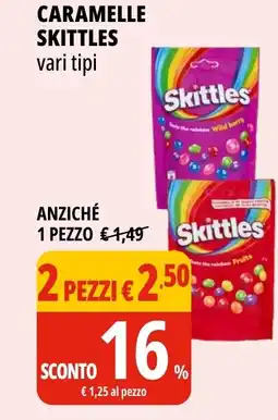 Tigros Caramelle SKITTLES offerta