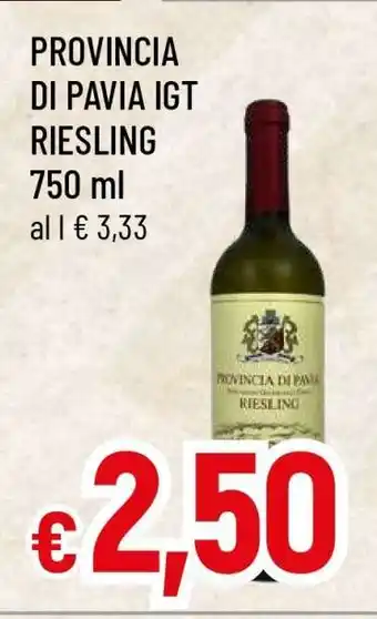 Famila PROVINCIA DI PAVIA IGT RIESLING offerta