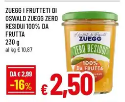 Famila ZUEGG I FRUTTETI DI OSWALD ZUEGG ZERO RESIDUI 100% DA FRUTTA offerta