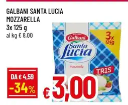 Famila Galbani Santa Lucia Mozzarella offerta