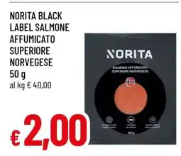 Famila NORITA BLACK LABEL SALMONE AFFUMICATO SUPERIORE NORVEGESE offerta