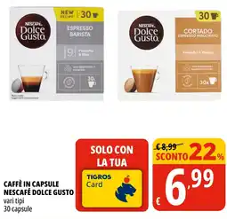 Tigros Caffè in capsule nescafé dolce gusto offerta