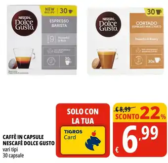 Caffè in capsule nescafé dolce gusto