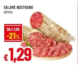 Famila Salame Nostrano offerta