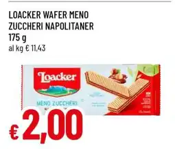 Famila LOACKER WAFER MENO ZUCCHERI NAPOLITANER offerta