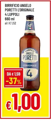 Famila BIRRIFICIO ANGELO PORETTI L'ORIGINALE 4 LUPPOLI offerta