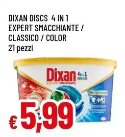 Famila DIXAN DISCS 4 IN 1 EXPERT SMACCHIANTE / CLASSICO / COLOR offerta