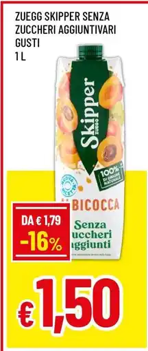 Famila Zuegg Skipper Senza Zuccheri Aggiuntivari Gusti offerta