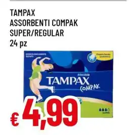 Famila Tampax Assorbenti Compak Super/Regular offerta