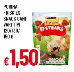 Famila PURINA FRISKIES SNACK CANI VARI TIPI offerta