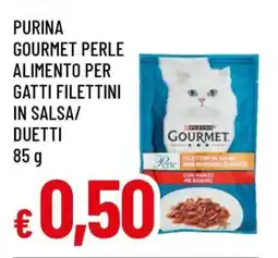 Famila PURINA GOURMET PERLE ALIMENTO PER GATTI FILETTINI IN SALSA/DUETTI offerta