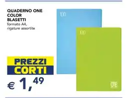 Esselunga QUADERNO ONE COLOR BLASETTI offerta