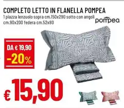 Famila COMPLETO LETTO IN FLANELLA POMPEA offerta