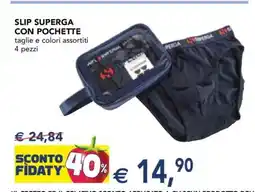 Esselunga SLIP SUPERGA CON POCHETTE offerta