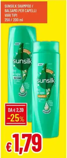 Galassia Sunsilk shampoo / balsamo per capelli offerta