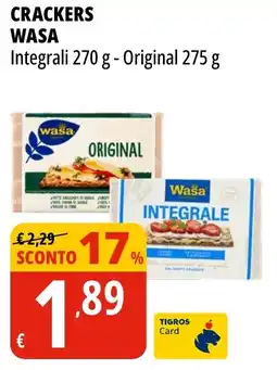 Tigros Crackers WASA offerta