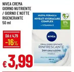 Galassia Nivea crema giorno nutriente / giorno e notte rigenerante offerta