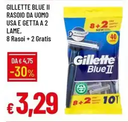 Galassia Gillette blue ii rasoio da uomo usa e getta a 2 lame offerta