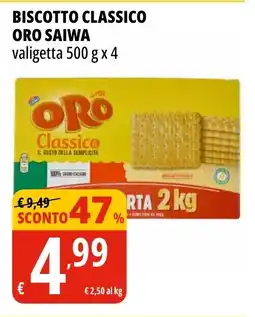 Tigros Biscotto classico ORO SAIWA offerta