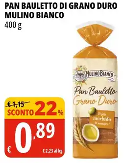 Tigros Pan bauletto di grano duro MULINO BIANCO offerta