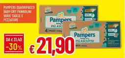 Galassia Pampers quadripacco baby-dry pannolini offerta