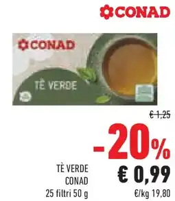Conad Superstore Tè verde CONAD offerta