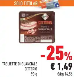 Conad Superstore Tagliette di guanciale CITTERIO offerta