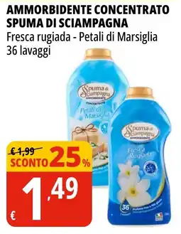 Tigros Ammorbidente concentrato SPUMA DI SCIAMPAGNA offerta