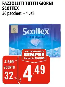 Tigros Fazzoletti tutti i giorni SCOTTEX offerta