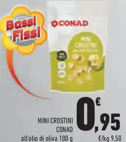 Conad Superstore Mini crostini conad all'olio di oliva offerta