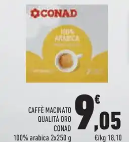 Conad Superstore Caffè macinato qualità oro CONAD offerta