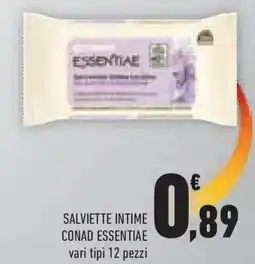 Conad Superstore Salviette intime CONAD ESSENTIAE offerta
