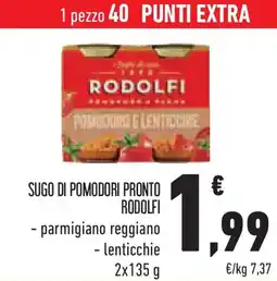 Conad Superstore Sugo di pomodori pronto RODOLFI offerta