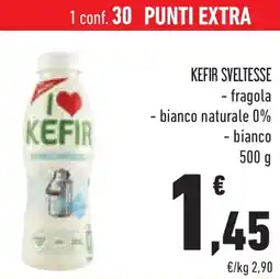 Conad Superstore Kefir sveltesse fragola, bianco naturale 0%, bianco offerta