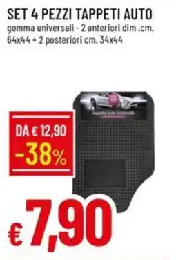 Galassia Set 4 pezzi tappeti auto offerta