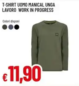 Galassia T-shirt uomo manical unga lavoro work in progress offerta