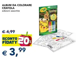 Esselunga Album da colorare crayola offerta