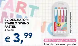 Esselunga Stabilo evidenziatori stabilo swing pastel offerta