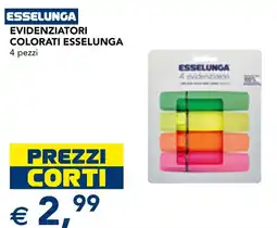 Esselunga Evidenziatori colorati ESSELUNGA offerta