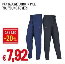 Galassia Pantalone uomo in pile you young coveri offerta