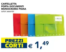 Esselunga Cartelletta porta documenti monocromo pigna offerta
