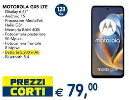 Esselunga Motorola G05 LTE offerta