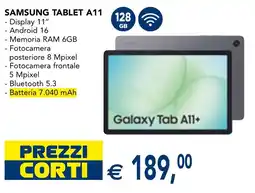 Esselunga Samsung tablet A11 offerta