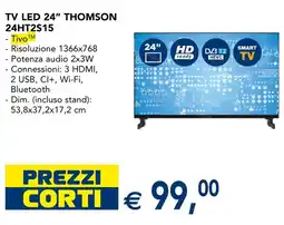 Esselunga TV LED 24" THOMSON 24HT2S15 offerta