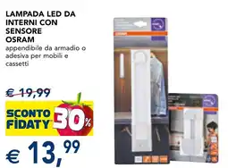 Esselunga Lampada led da interni con sensore OSRAM offerta