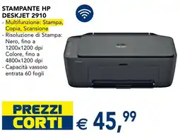 Esselunga STAMPANTE HP DESKJET 2910 offerta