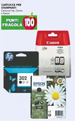 Esselunga Cartucce per stampanti cartucce hp, canon e epson offerta