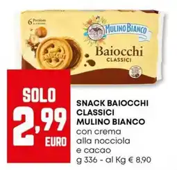 Panorama Snack baiocchi classici MULINO BIANCO offerta