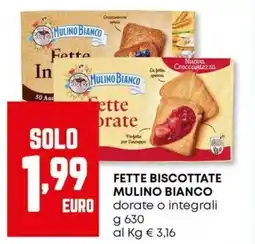Panorama Fette biscottate MULINO BIANCO offerta